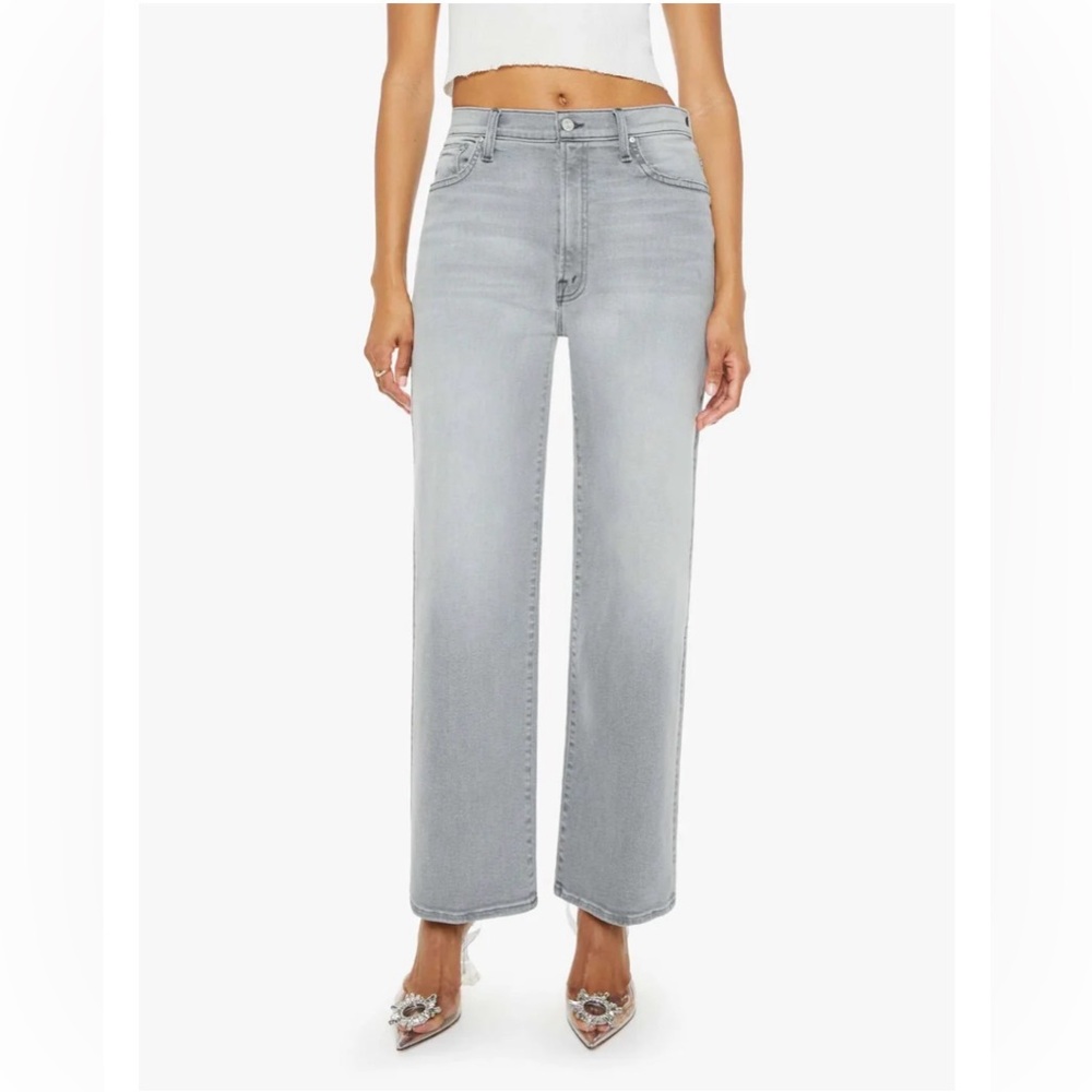 MOTHER Dodger Flood High-Rise Straight-Leg Jeans in Noted Size 24 (waist 28) NWT